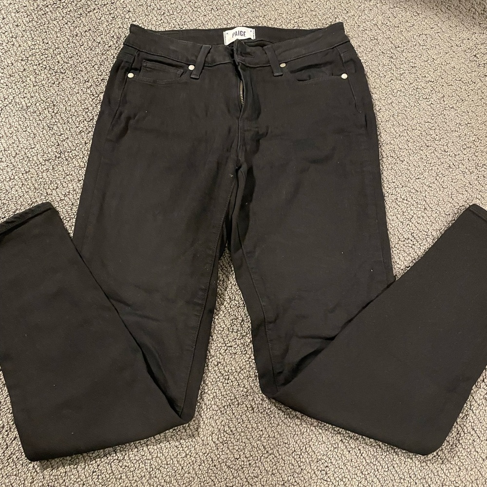 Paige black skinny jeans